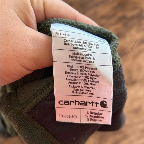 Carhartt Forest Green Fleece Vest - Picture 3 of 3